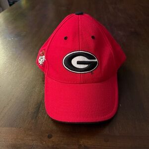 Men's Red Georgia Bulldogs Cap with Logo Adjustable